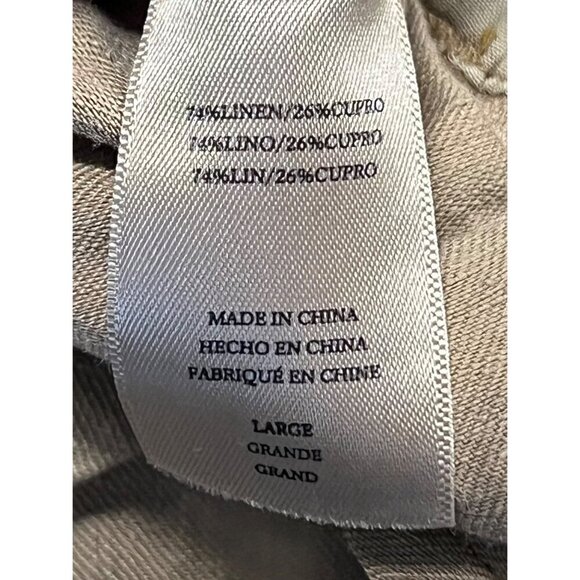 Rails Monty Toffee High Waist Paperbag Linen Short Buttonfly Large L Pocket New - Picture 11 of 12